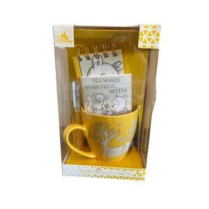 NIB Disney TEA MAKES EVERYTHING BETTER Winnie Pooh Mug, Pen, Notepad Gift Set